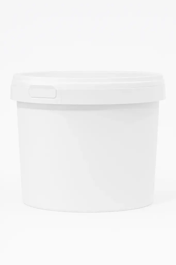 Plastic buckets with lid (Round)