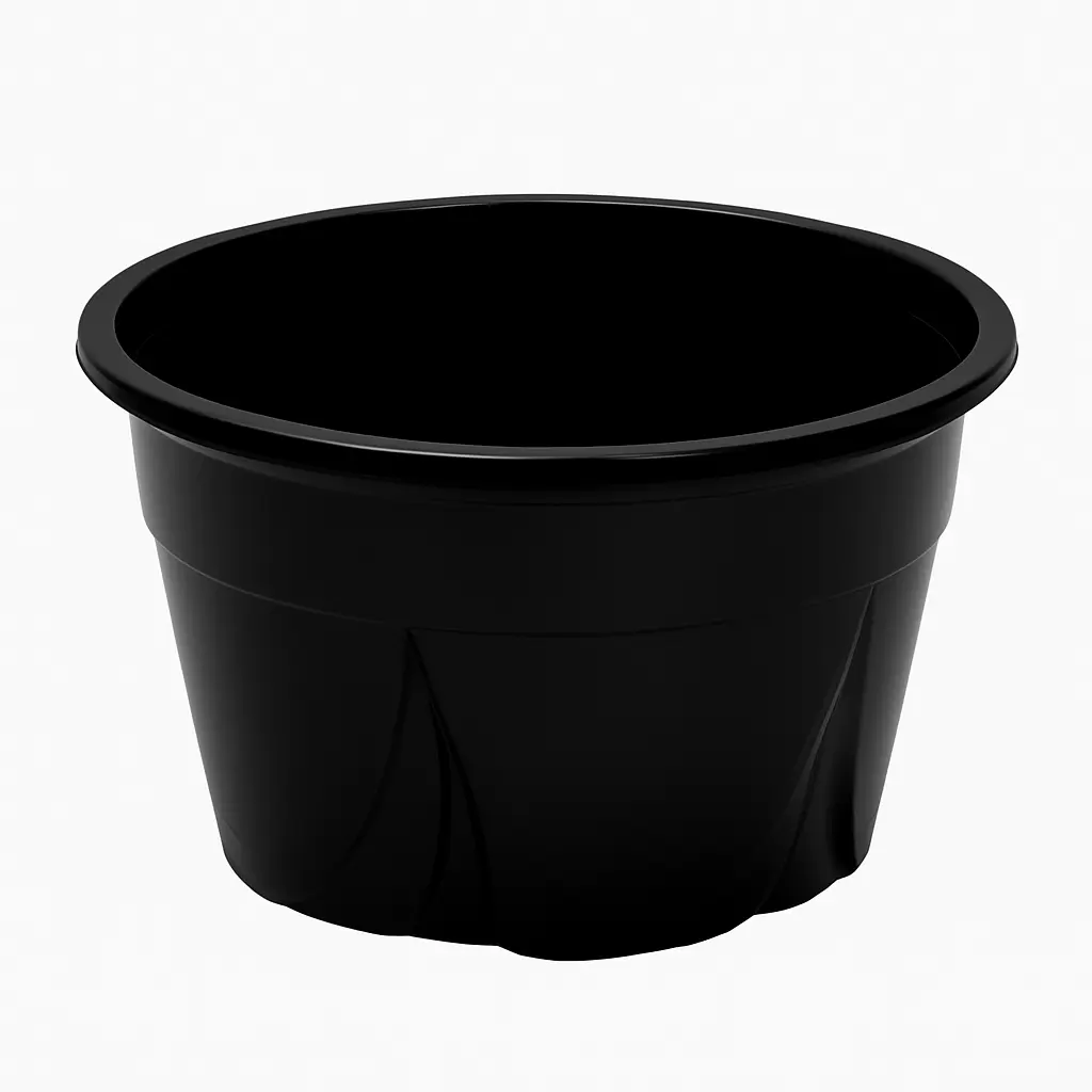 [IL01/400 Breeze_01Black] Black rPET containers GL-P-IL01/400 Breeze_01Black