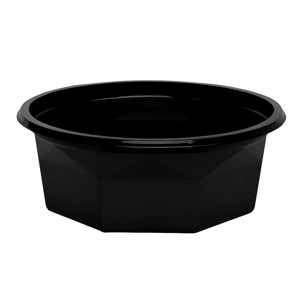 [DL250d012_01Black] Black rPET containers GL-P-DL250d012_01Black