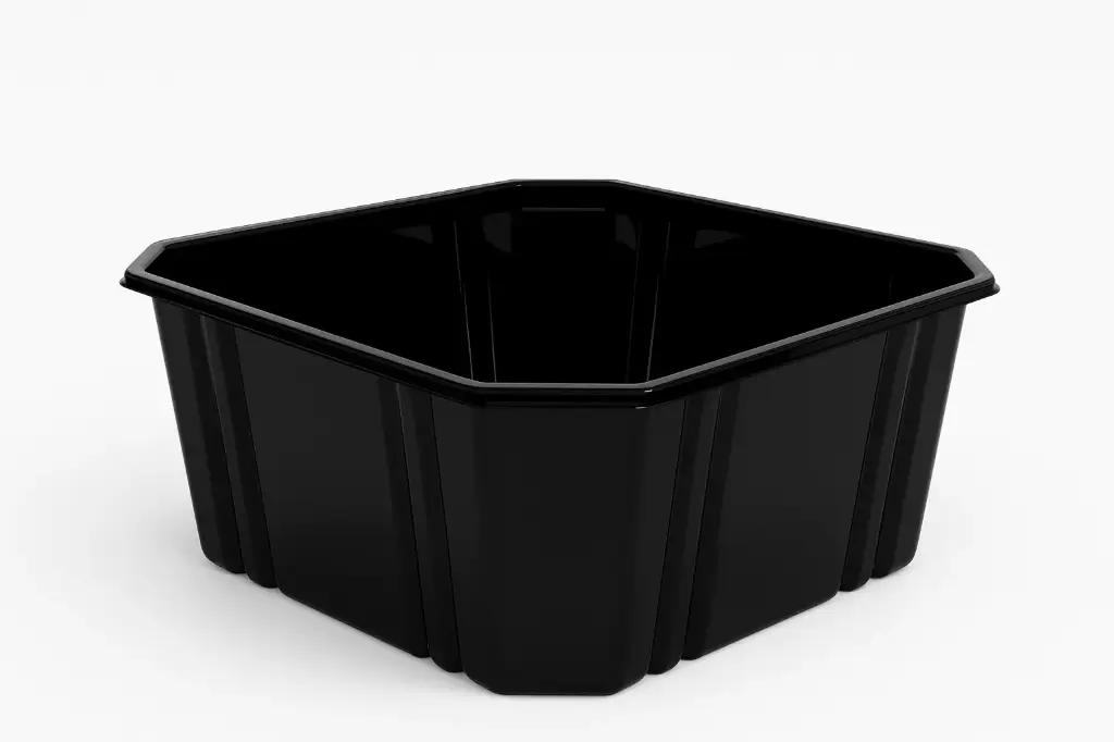 [AS04/2100Black] Black rPET containers GL-P-AS04/2100Black
