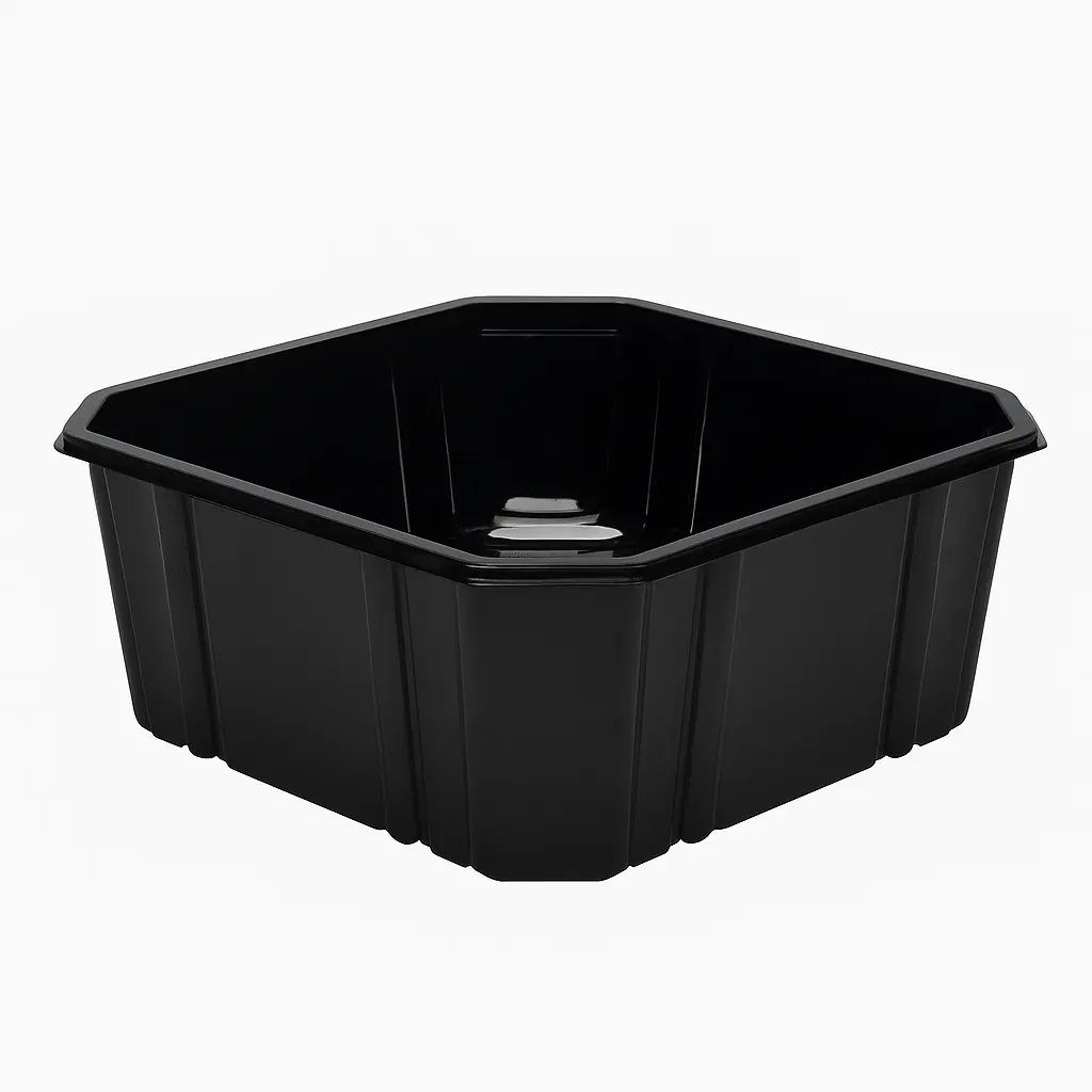 [AS04/1400Black] Black rPET containers GL-P-AS04/1400_01Black