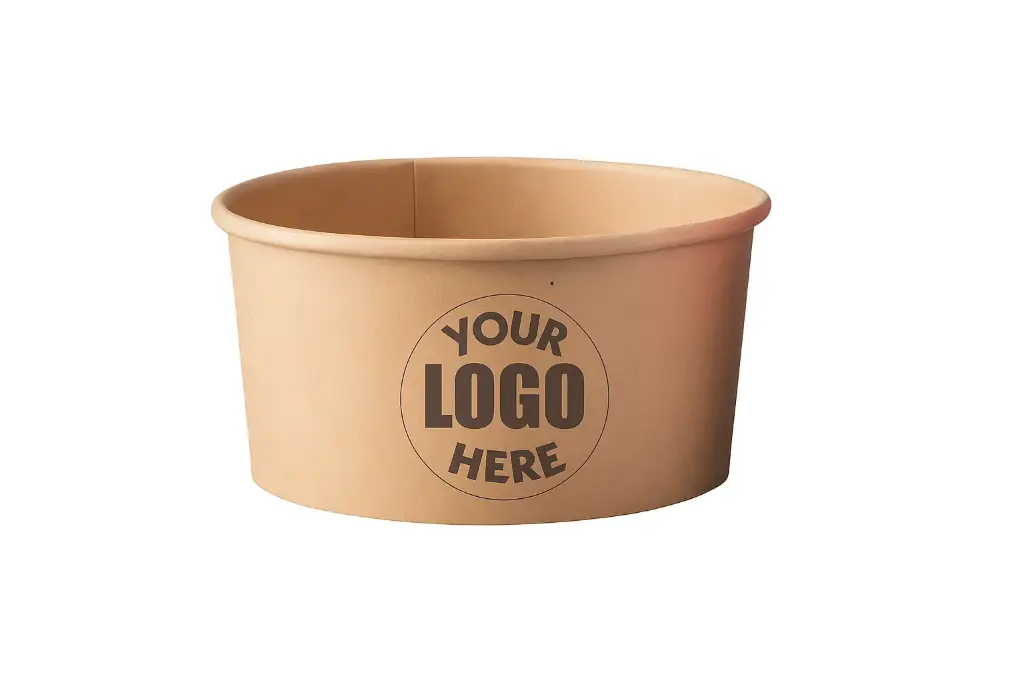 Paper bowls with individual imprint