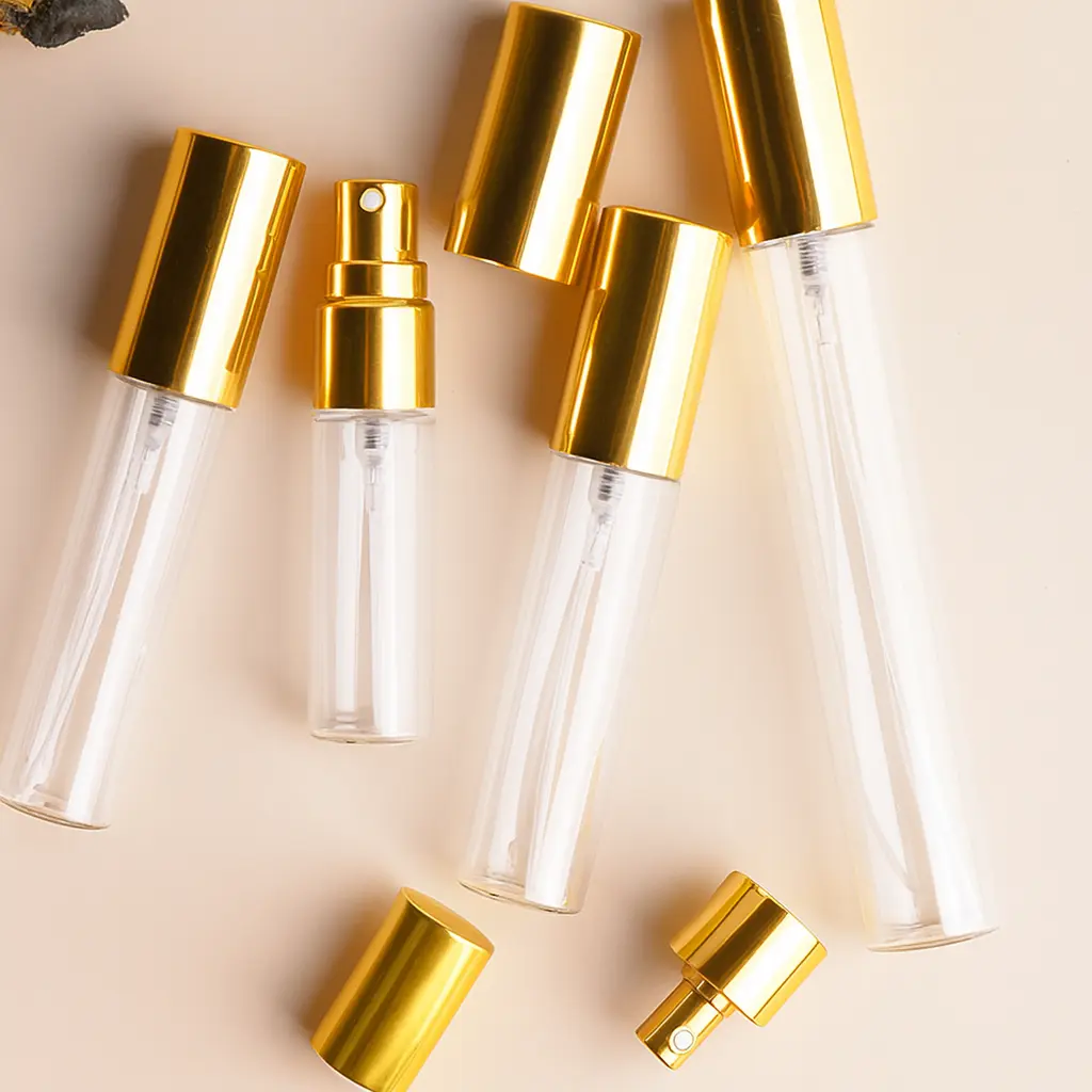 [GL-P MP3146] Refillable Mini Empty Clear Glass Perfume Sample Atomizer Vials Spray Bottle